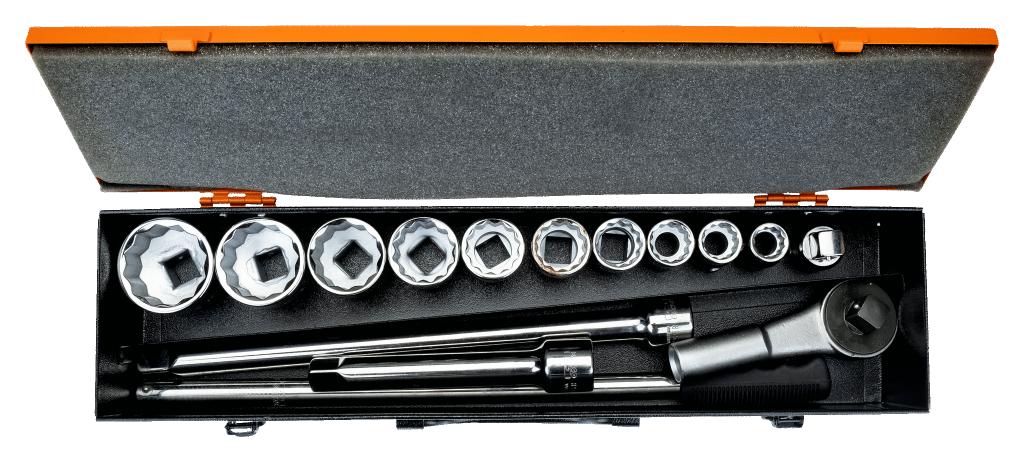 Bahco dopsleutelset 8845DM 19-50mm 12-kant doppen 3/4" NIEUW, Verzenden, Nieuw