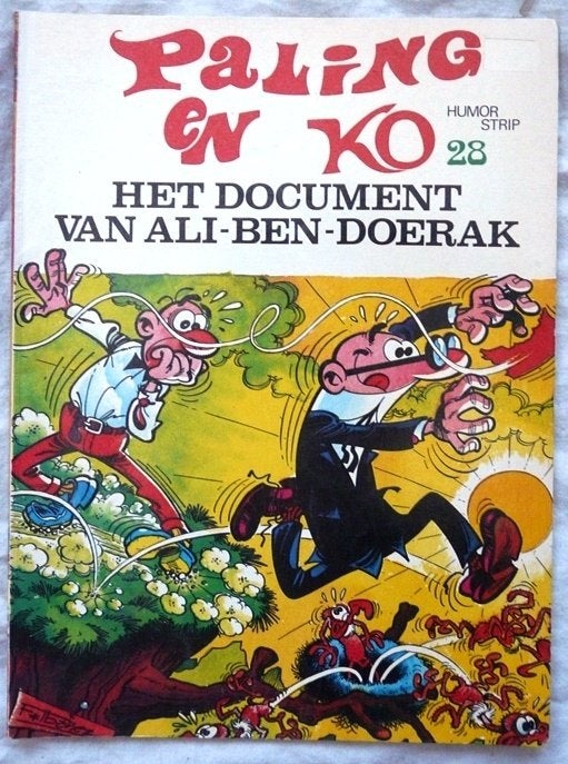 Strip Paling En Ko Het Document V. Ali-Ben-Doerak Nr28, 1981, Gelezen, F. Ibáñez, Eén stripboek, Ophalen of Verzenden