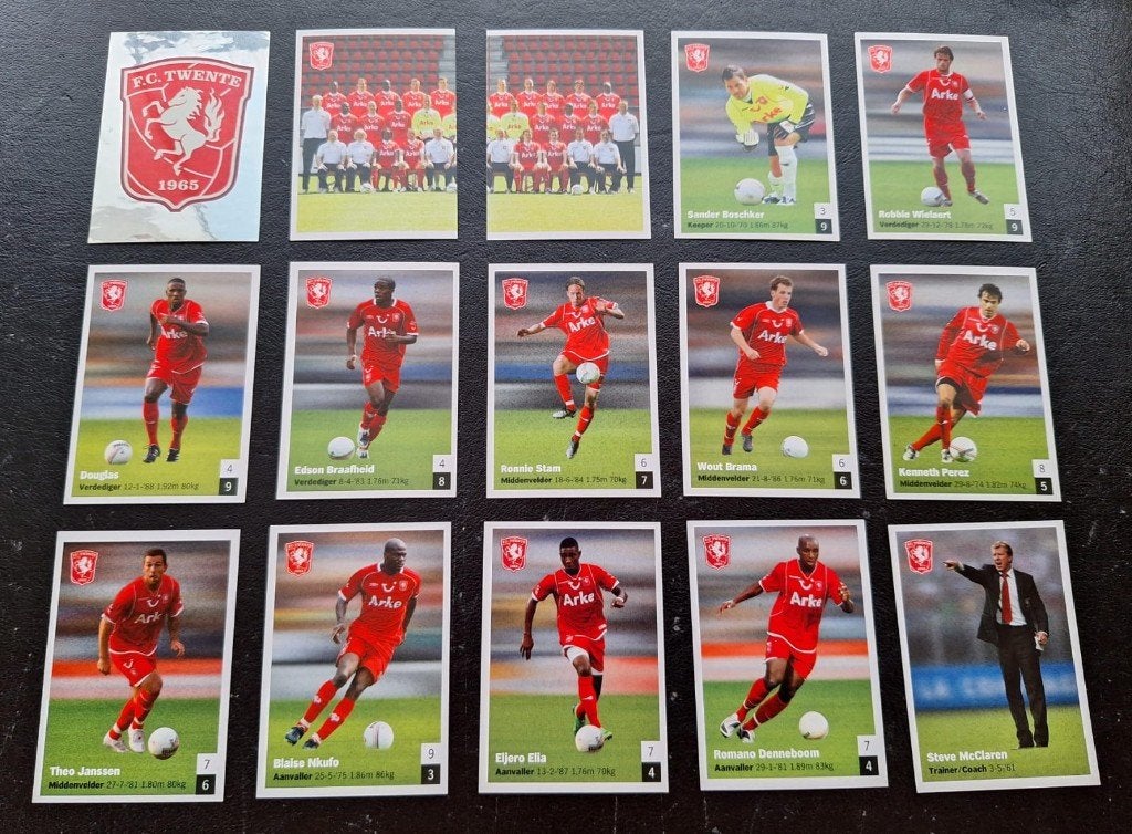 Complete set stickers FC Twente 2008-09, Ophalen of Verzenden, Zo goed als nieuw, F.C. Twente, Poster, Plaatje of Sticker