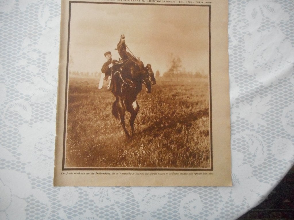 Brabant. Donkozakken. 1928., Ophalen of Verzenden, 1920 tot 1940, Nederland, Knipsel(s)