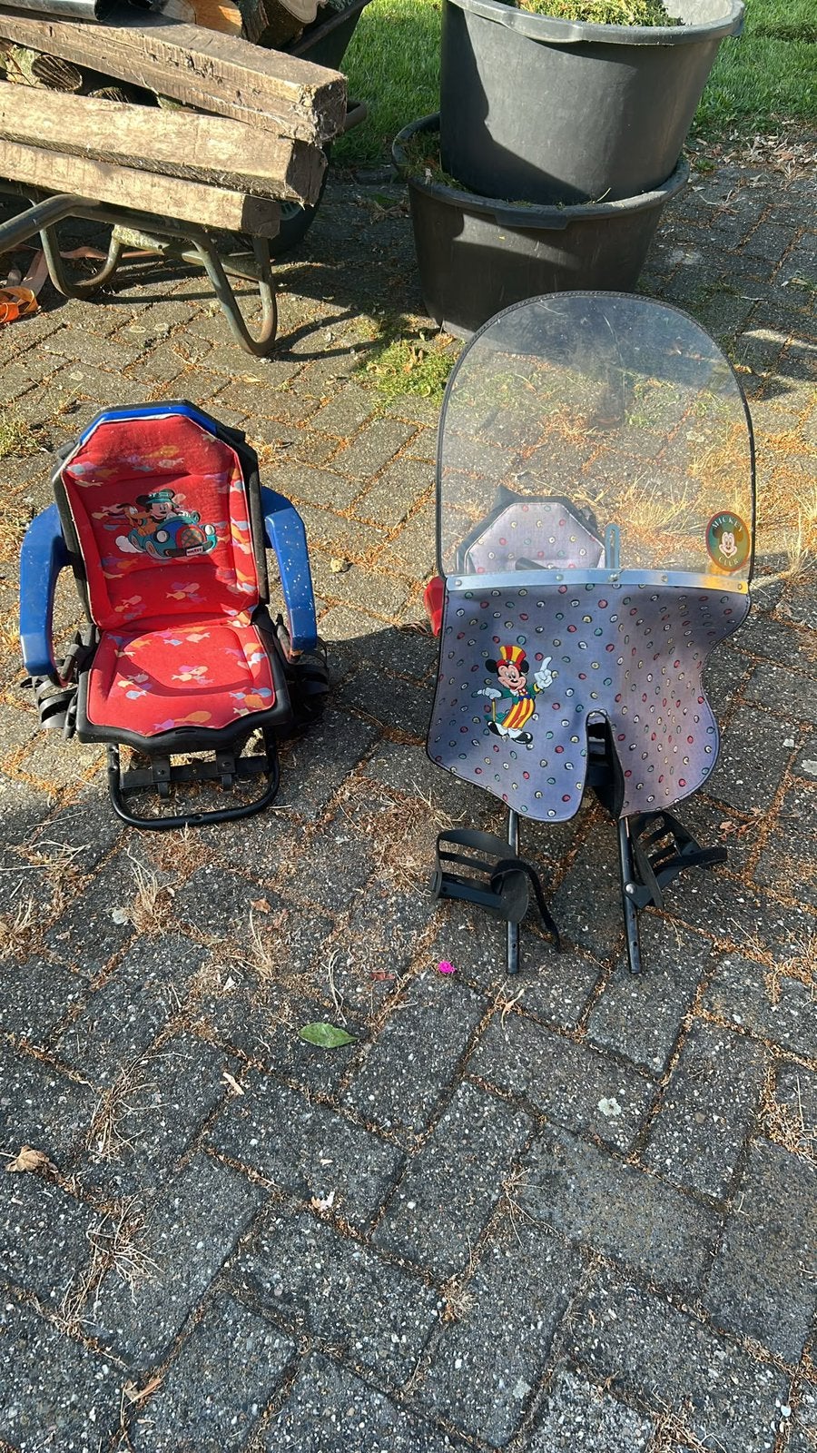 Twee mooie kinder fietsstoeltjes, Fietsen en Brommers, Fietsaccessoires | Aanhangers en Karren, Ophalen, Zo goed als nieuw, 80 kg of meer