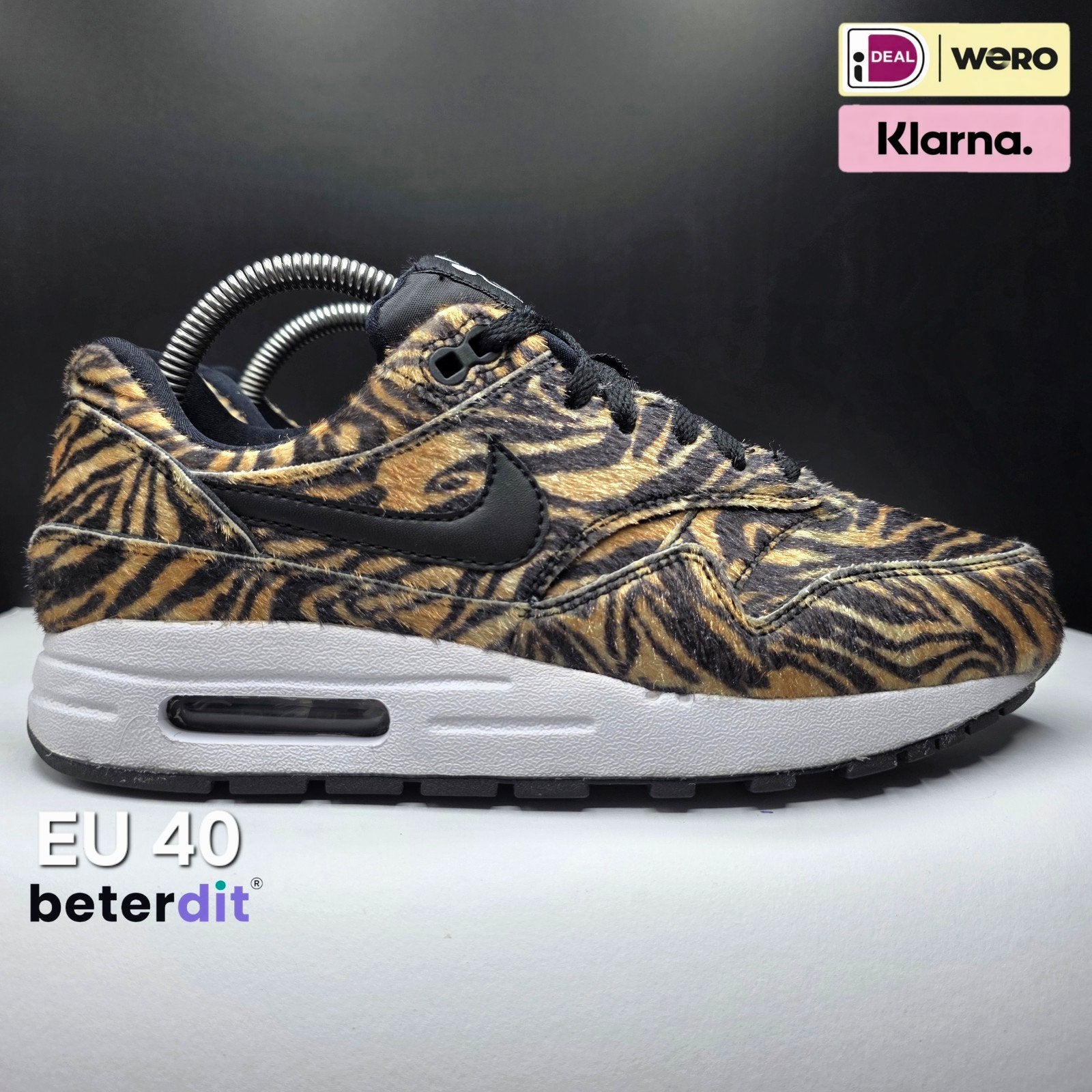 Nike Air Max 1 GS 'Zebra' Maat: 40, Beterdit, Ophalen of Verzenden, Nike air max, Heerenveen