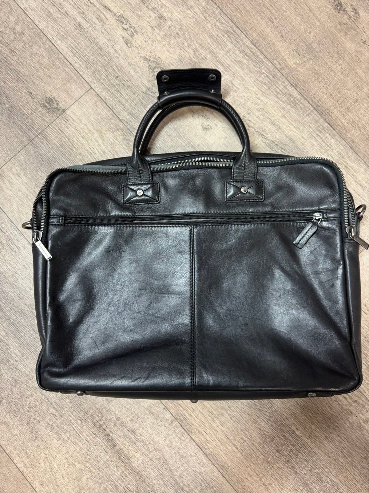 Leren laptoptas / aktetas van Castelijn & Beerens, Gevoerd laptopvak, Castelijn & Beerens, 15 inch, Aktetas