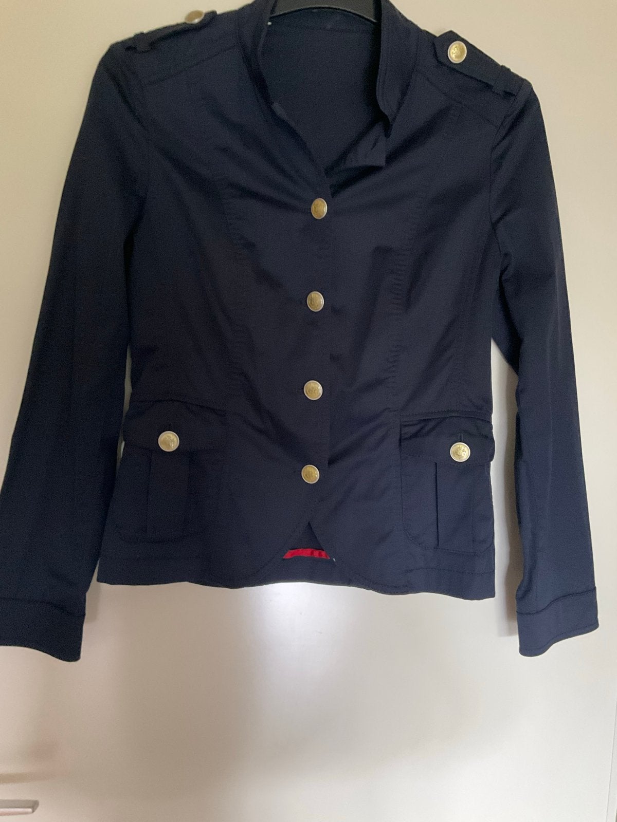 S’ Oliver Trenchcoat  jasje met gouden knopen, Ophalen of Verzenden, Zo goed als nieuw, Maat 38/40 (M), Blauw
