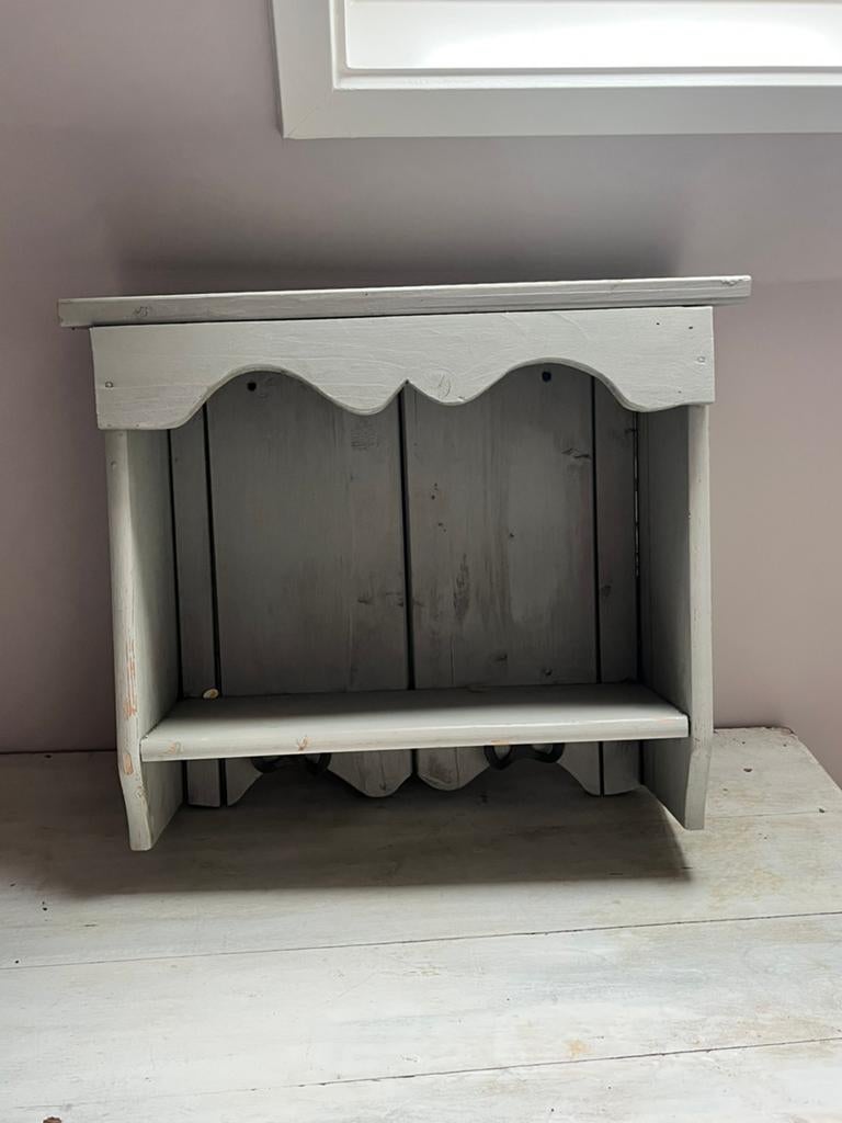 Brocante houten (sier)kapstok, Huis en Inrichting, Woonaccessoires | Kapstokken, Wandkapstok, Ophalen of Verzenden, Zo goed als nieuw
