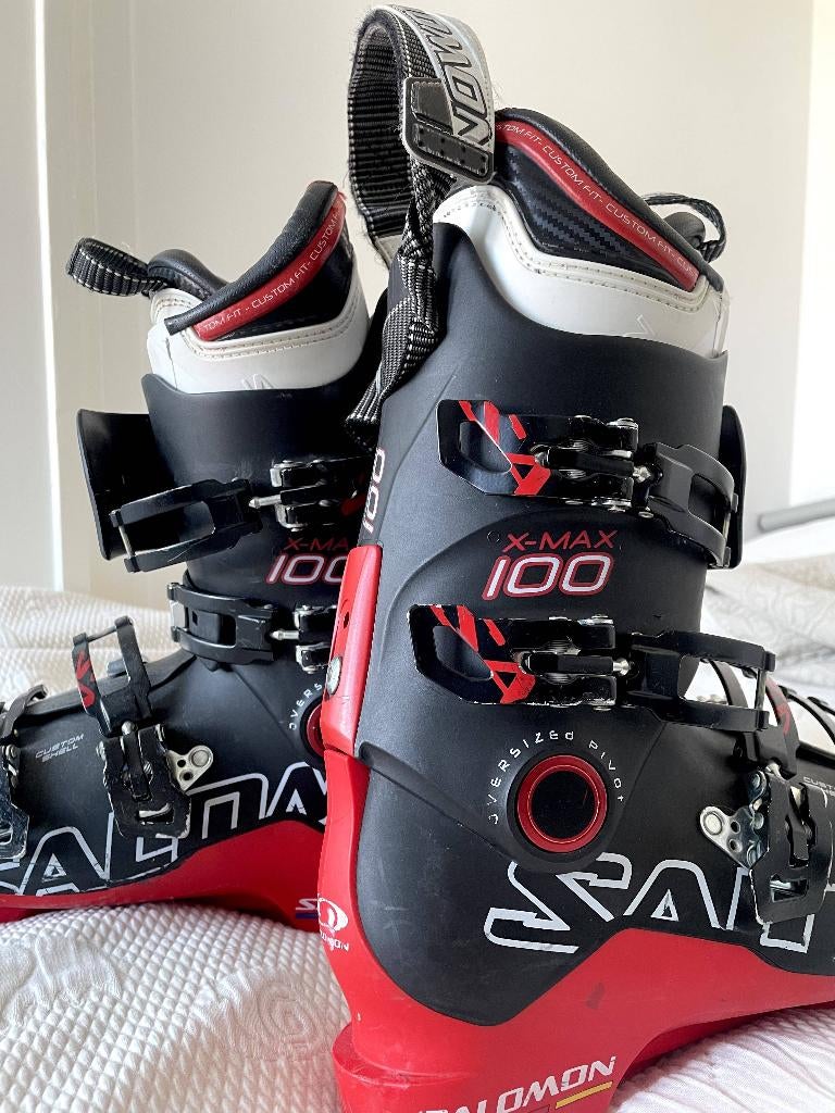 Salomon X-MAX 100 Alpine Downhill Ski Boots, Men Size 44.5, Ophalen, 160 tot 180 cm, Overige typen, Salomon