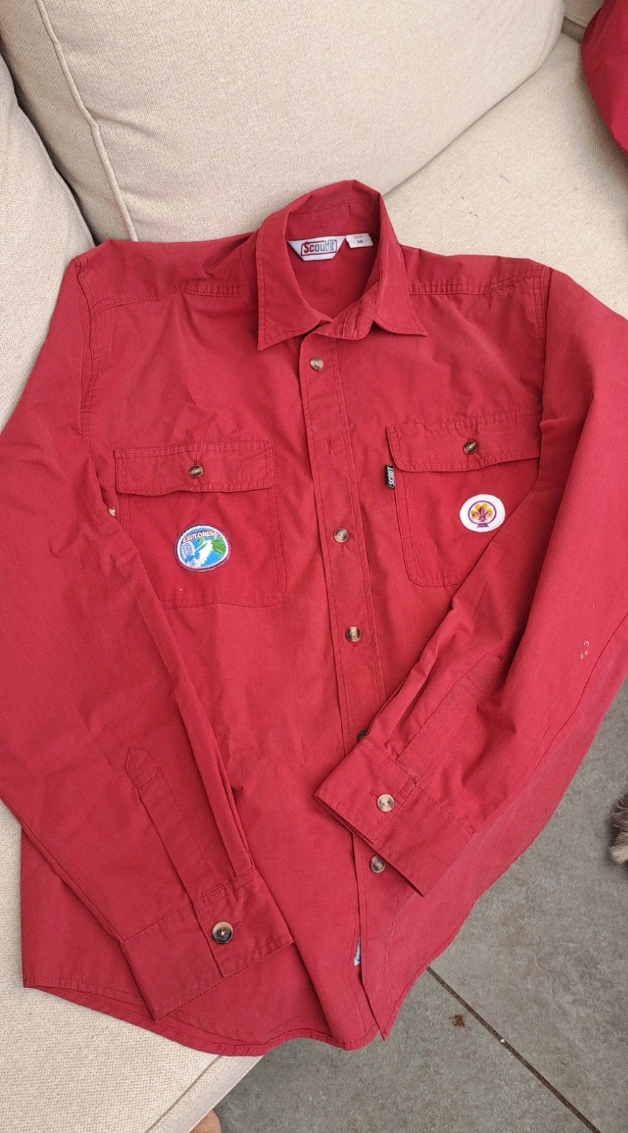 Scoutfit blouse, Verzamelen, Scouting, Ophalen of Verzenden, Zo goed als nieuw, Kleding