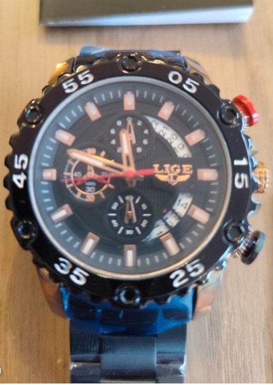 5 Horloges: 4 Nieuwe Sporthorloges & 1 Vintage Jaren '80, Ophalen of Verzenden, Waterdicht, Nieuw, LIGE