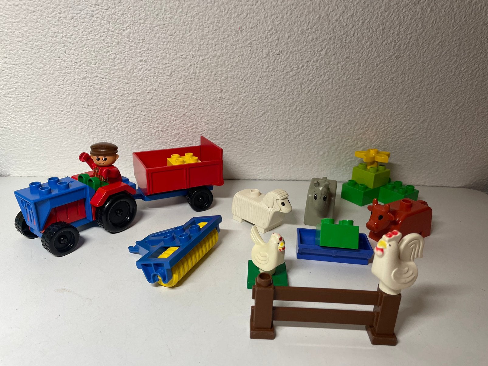 Duplo 2629 Tractor en Machinewerktuigen+boerderijdieren, Ophalen of Verzenden, Gebruikt, Duplo