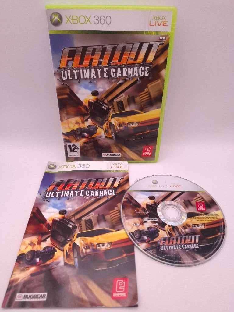 Flatout Ultimate Carnage xbox 360, Online, Gebruikt, 1 speler, Racen en Vliegen