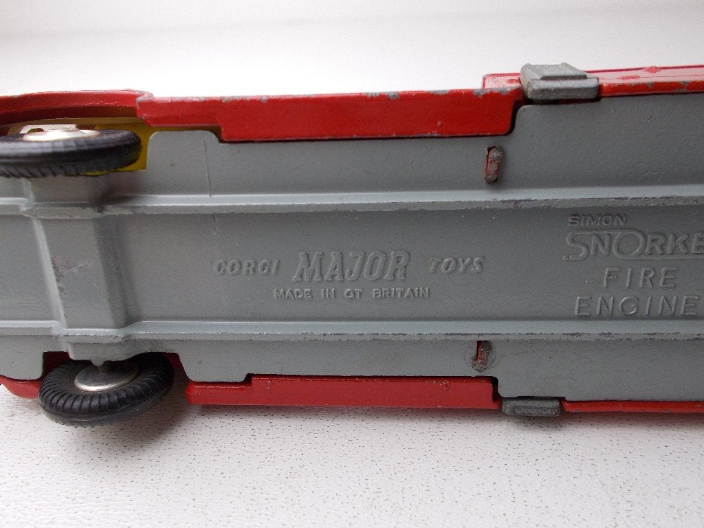 1964 Corgi MajorToys 1127 SIMON SNORKEL FIRE ENGINE Izgst (F, Ophalen of Verzenden, Zo goed als nieuw, Bus of Vrachtwagen, Corgi
