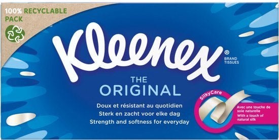 Kleenex Original White zakdoeken - 3-laags - 72 stuks, Sieraden, Tassen en Uiterlijk, Uiterlijk | Cosmetica en Make-up, Nieuw