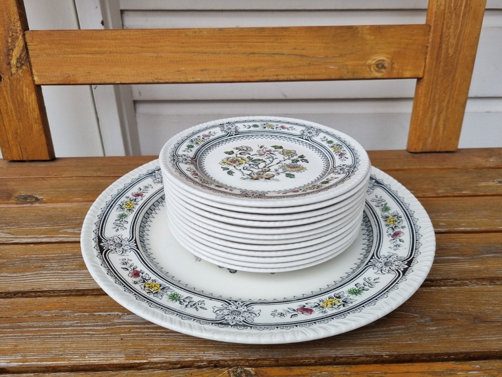 Engels servies Dorset, Wood & Sons Burslem, Gebruikt, Overige merken, Ophalen of Verzenden, Bord(en)