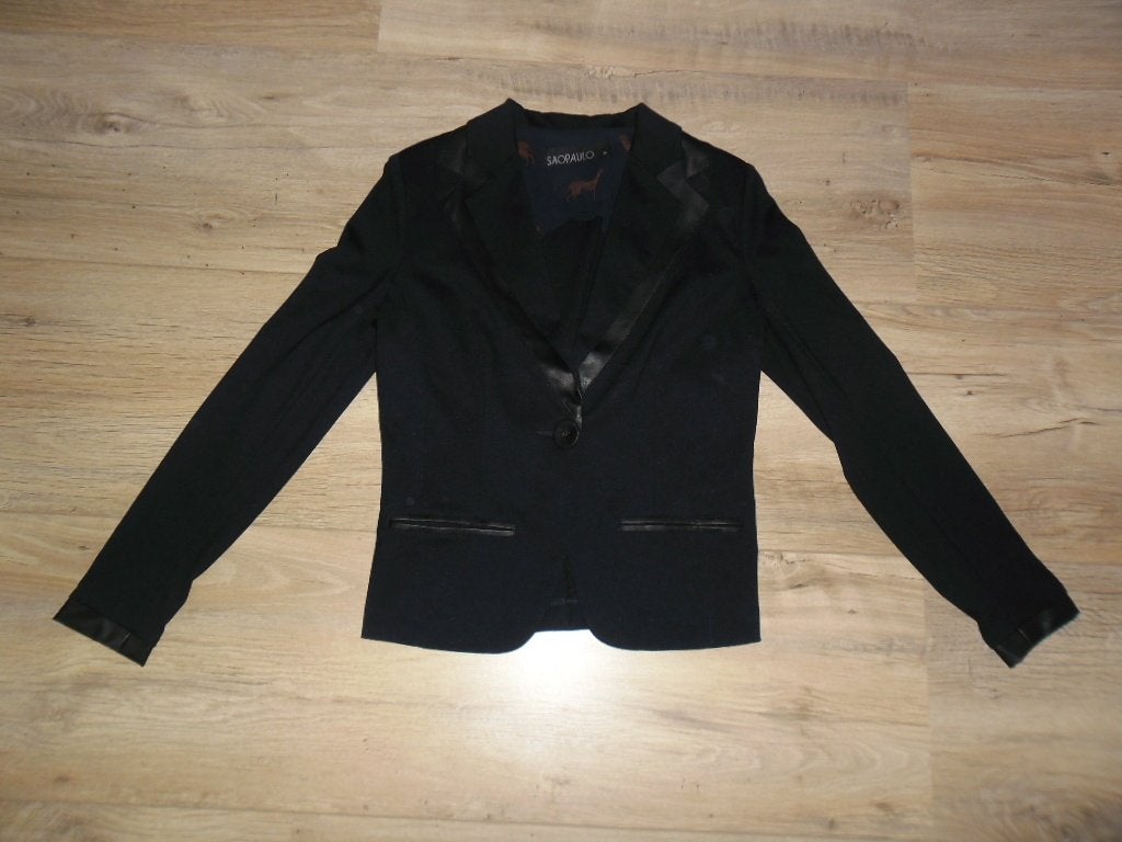 Sao Paulo Donkerblauw Colbert/Jasje Maat 38, Kleding | Dames, Maat 38/40 (M), Blauw, Nieuw, Ophalen of Verzenden