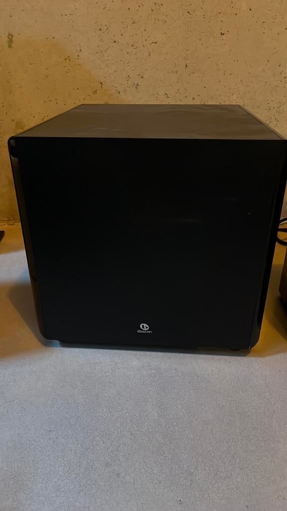 Boston asw 250, Gebruikt, 120 watt of meer, Front, Rear of Stereo speakers, Ophalen