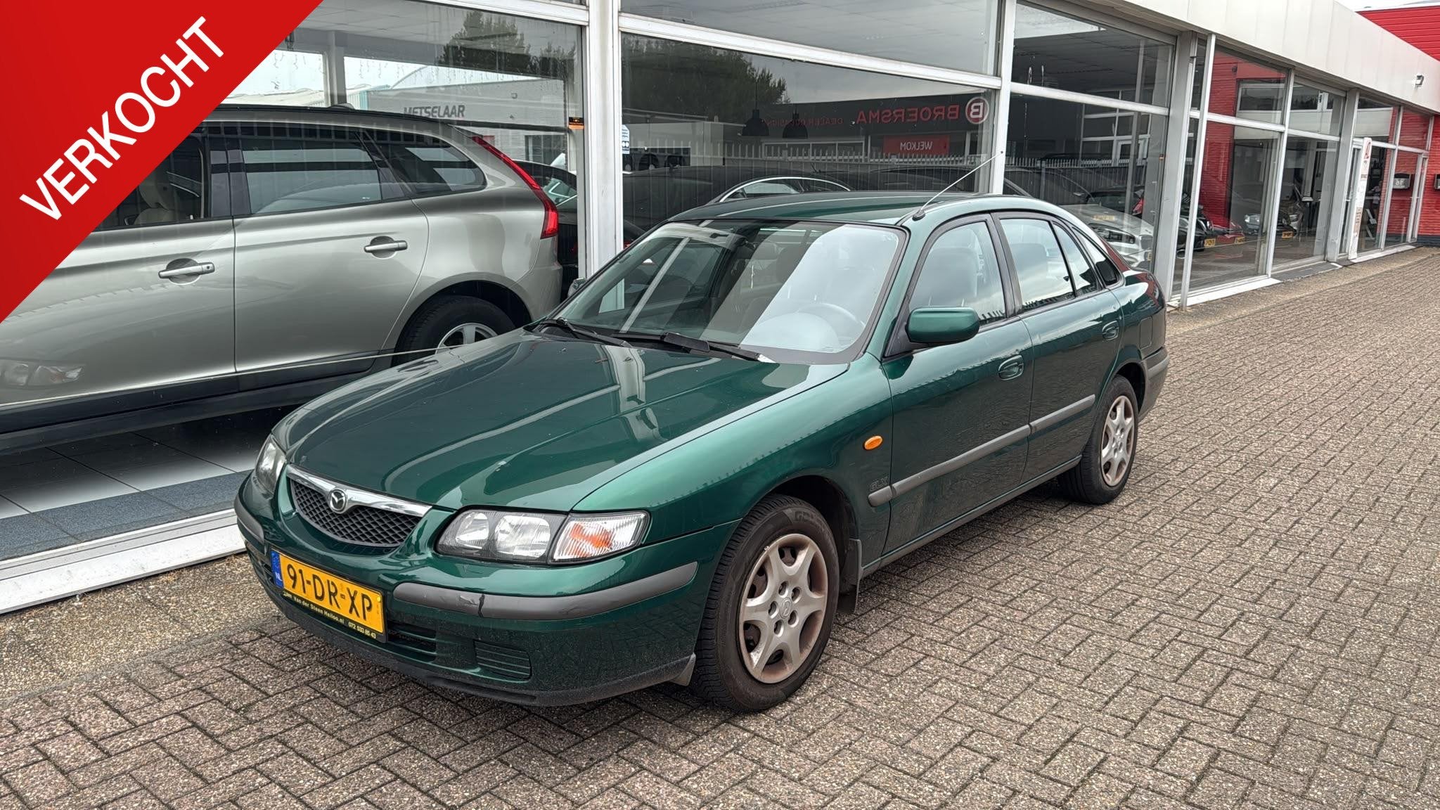 Mazda 626 2.0i GLX Club | 2e eigenaar | Airco | Elektrische, Auto's, Gebruikt, 4 cilinders, Origineel Nederlands, Bedrijf