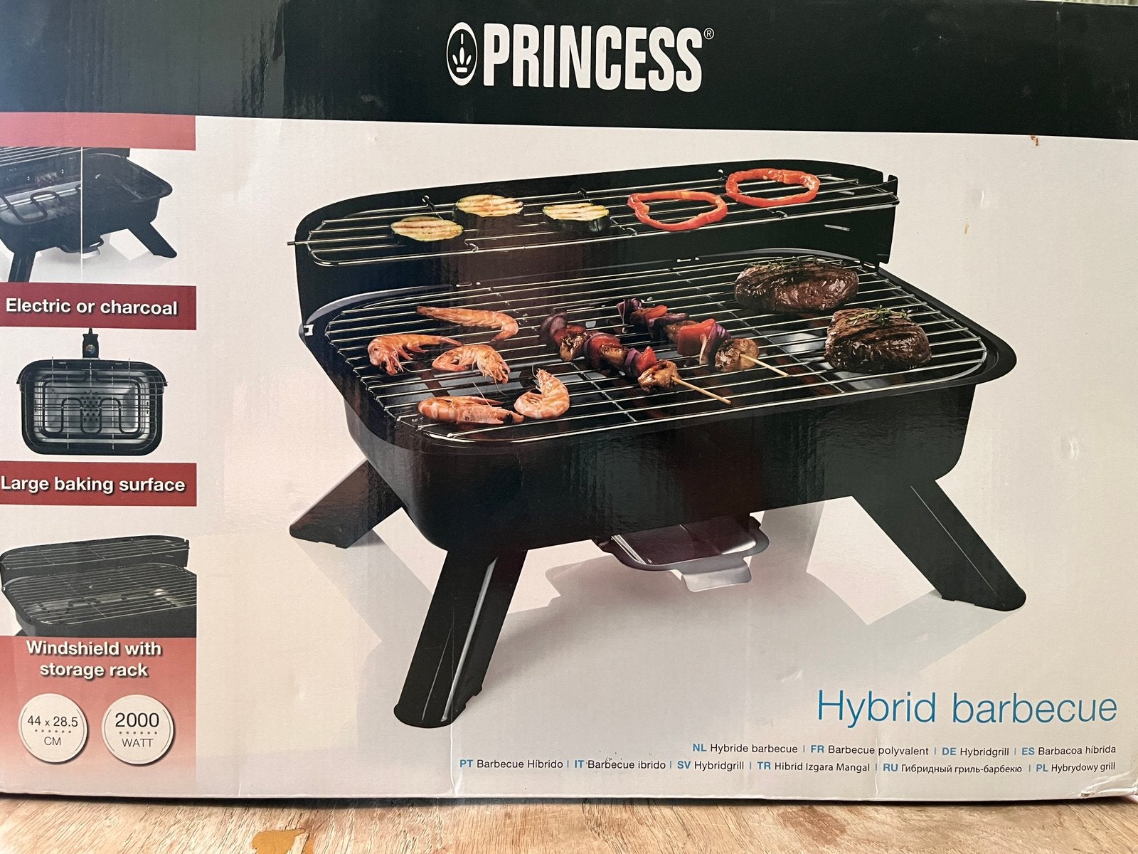 Princess Hybride Barbecue 2000W, Ophalen, Zo goed als nieuw