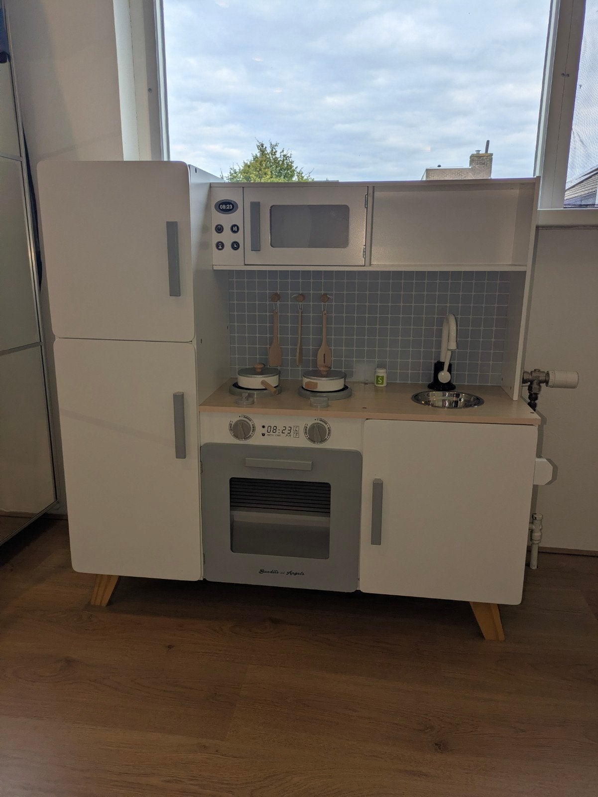 Bandits and Angels Houten Speelkeuken met Accessoires, Ophalen, Gebruikt, Hout, Speelkeuken