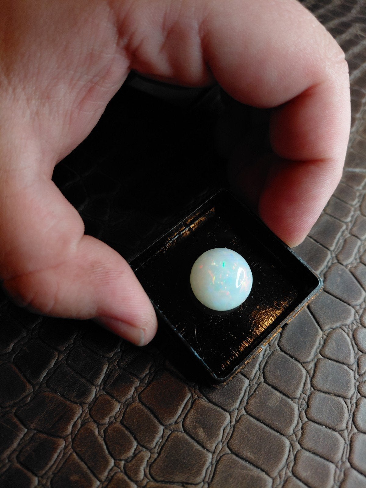 prachtige ronde opaal cabochon, Ophalen of Verzenden