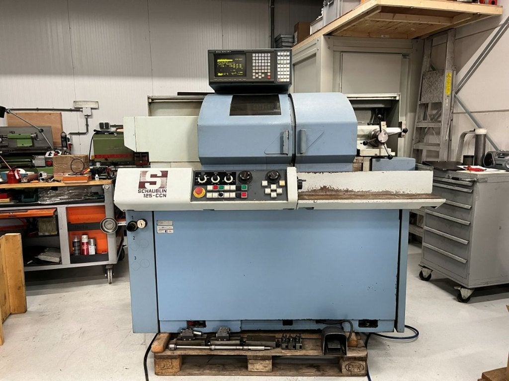 Schaublin 125CCN draaibank, Ophalen, Metaaldraaibank, Computergestuurd (Cnc), Gebruikt