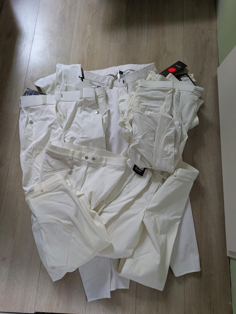 Witte rijbroeken 38 40 44 paardrijbroeken nieuw Cavallo, Dieren en Toebehoren, Paardrijkleding, Nieuw, Dames, Onderkleding, Dressuur