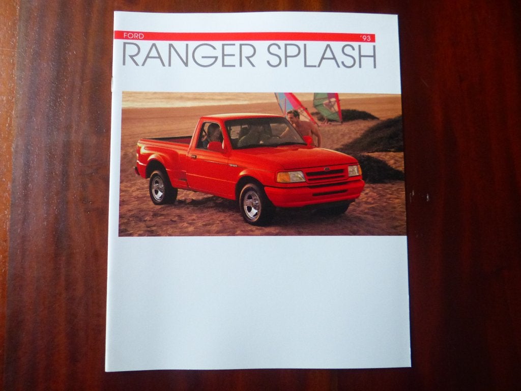 Ford Ranger Splash 1993 brochure USA, Verzenden, Nieuw, Ford