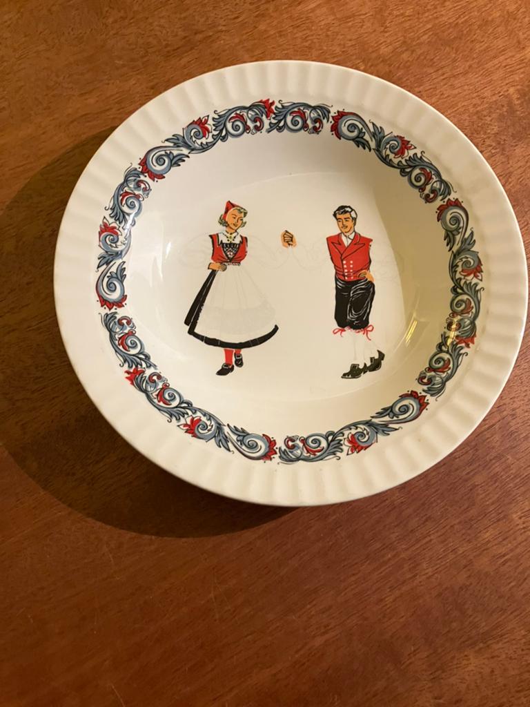 Figgjo Norway Flint Hardanger burnad aardewerk kom, Ophalen of Verzenden