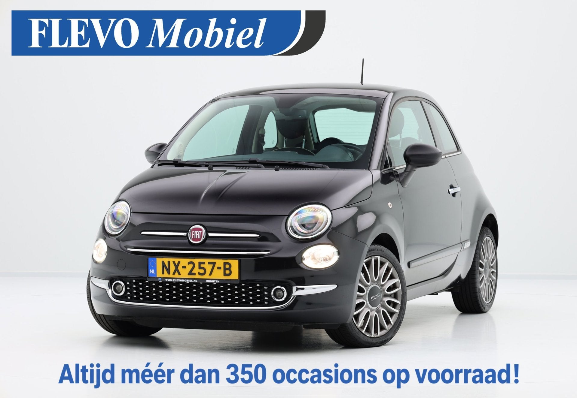 Fiat 500 0.9 TwinAir Turbo Lounge Pano|Navi|Clima|Half Leder, Auto's, Voorwielaandrijving, Gebruikt, Leder en Stof, Origineel Nederlands