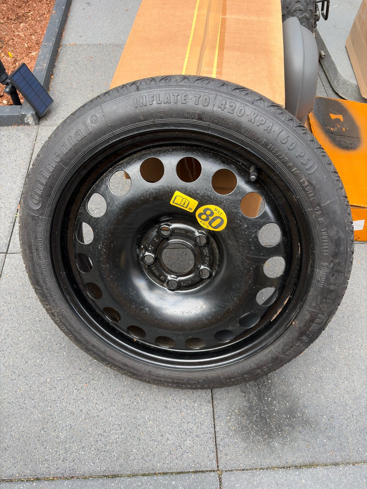 Reservewiel 16 inch 5x105 naafdiameter 56,6, Auto-onderdelen, Banden en Velgen, Gebruikt, 16 inch, Banden en Velgen, Ophalen of Verzenden