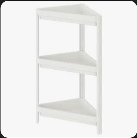 Corner shelf / kunststof hoekkast, Ophalen