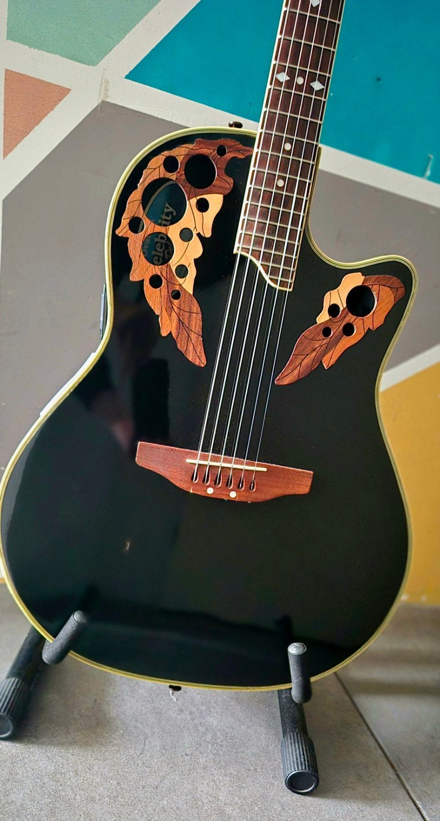 Ovation Celebrity Deluxe CS257  semi-akoestisch incl. koffer, Ophalen, Gebruikt, Western- of Steelstringgitaar