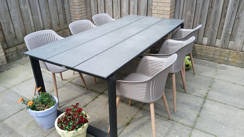 Tk: 6 tuinstoelen, Tuin en Terras, Tuinstoelen, Ophalen, Zo goed als nieuw, Kunststof