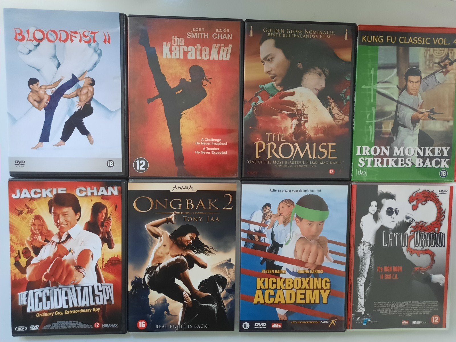 Grote collectie actie/martial arts DVD's (31 stuks), Engels, Nederlands, Ophalen of Verzenden, Zo goed als nieuw