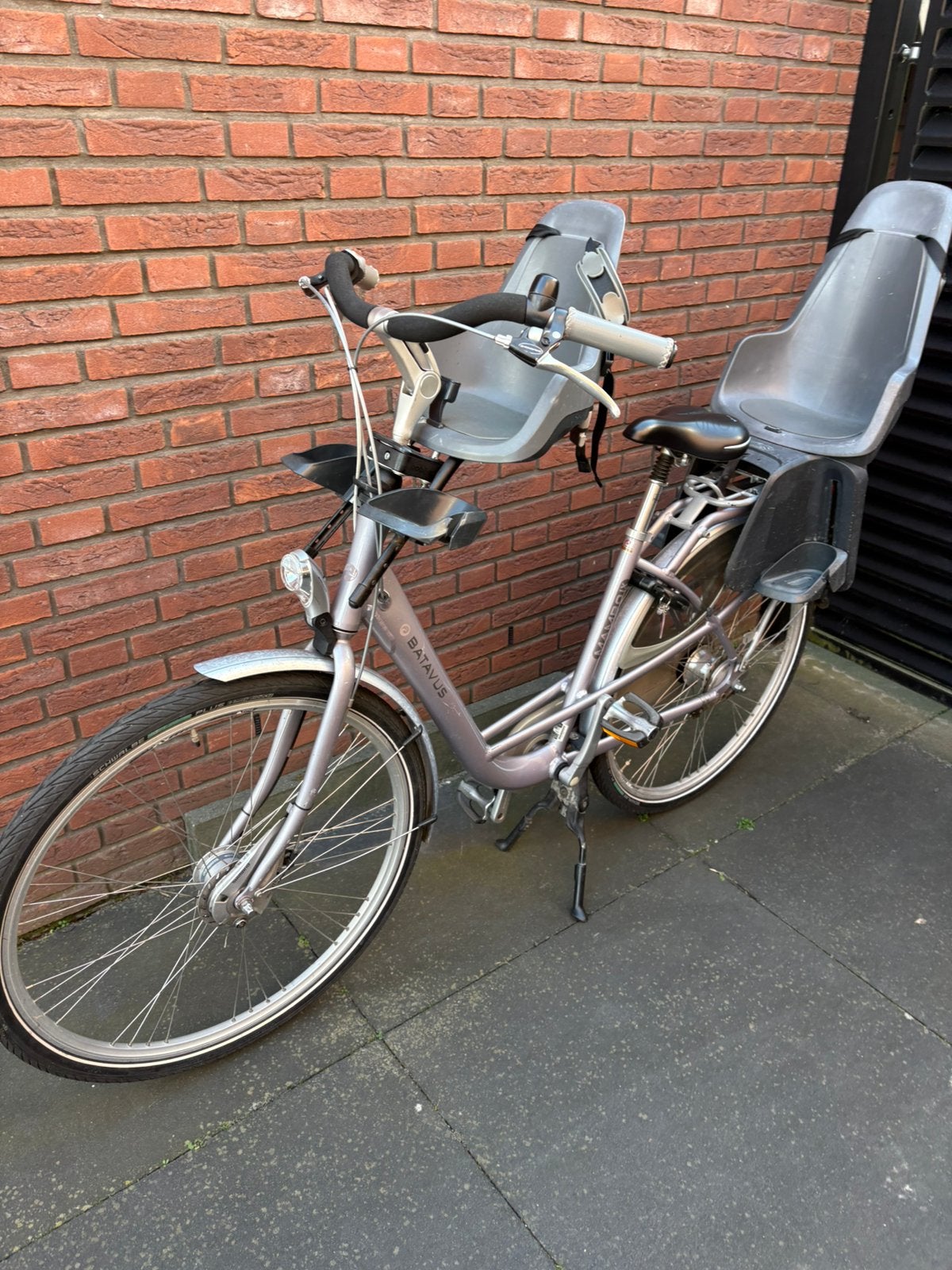 Batavis Mambo LX, 7 versnellingen met 2x bobike kinderzitje, Ophalen, Gebruikt, Staal, Overige typen