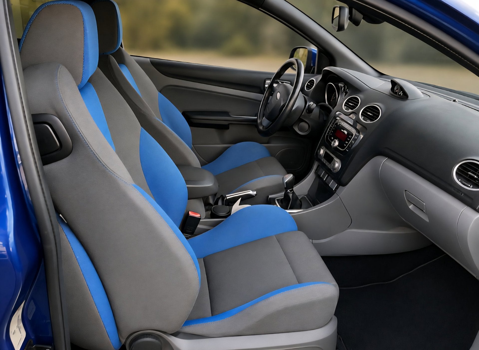 Ford Focus 2.5 ST Xenon Clima Stoelv. 18", Stof, Gebruikt, Blauw, 11 km/l