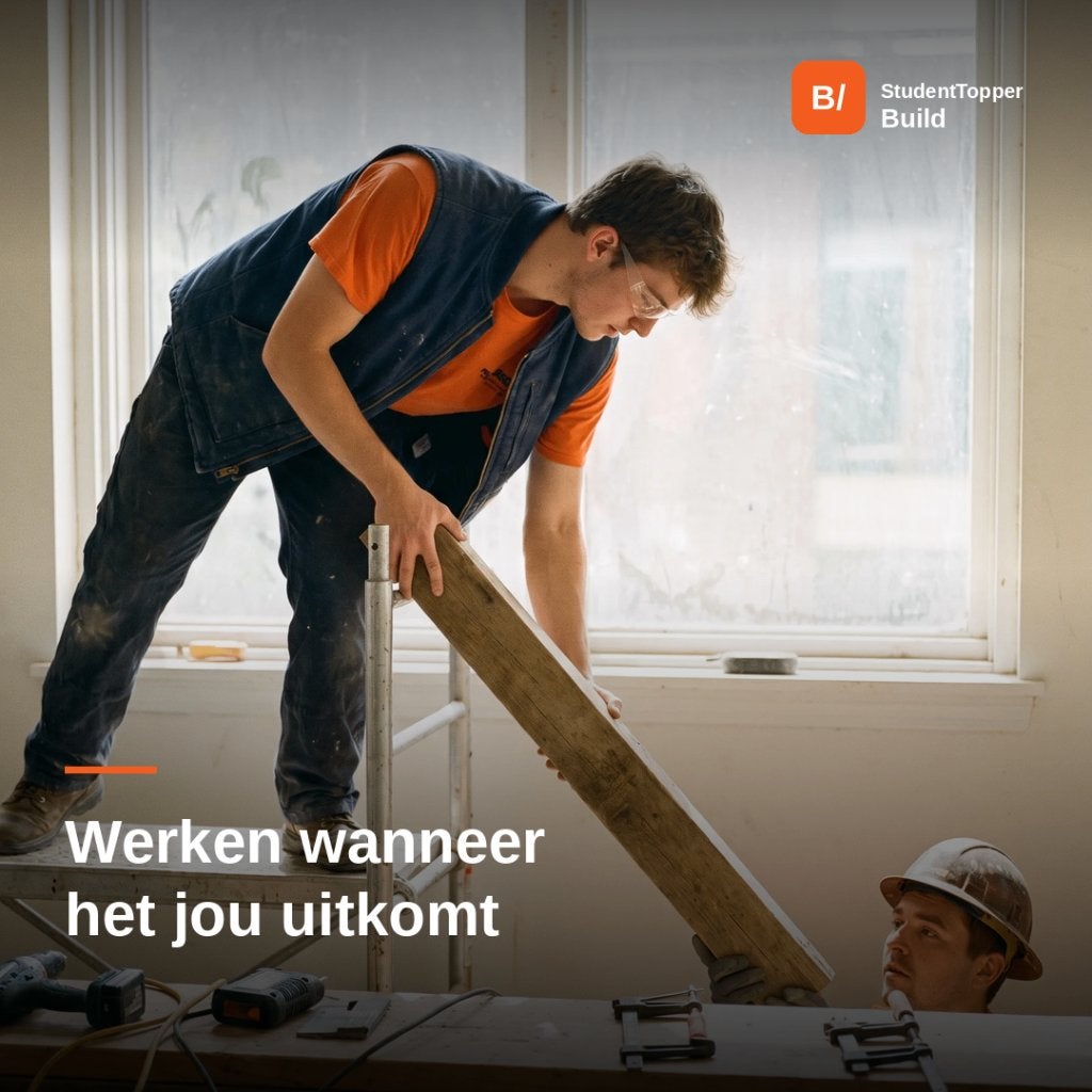 Werken wanneer het jou uitkomt, Starter, 25 - 32 uur, LBO / VMBO, Geschikt als bijbaan