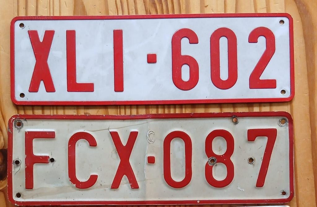 Kentekenplaten / nummerborden., Verzamelen, Ophalen of Verzenden, Gebruikt, Auto's