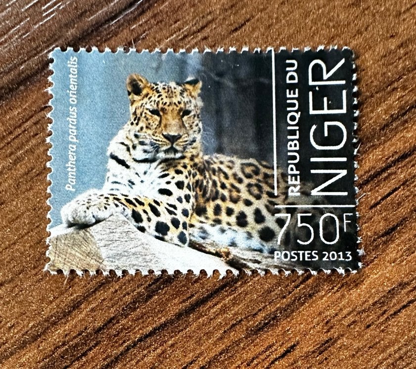 Niger 2013 panter dieren postfris, Ophalen of Verzenden, Overige landen, Postfris
