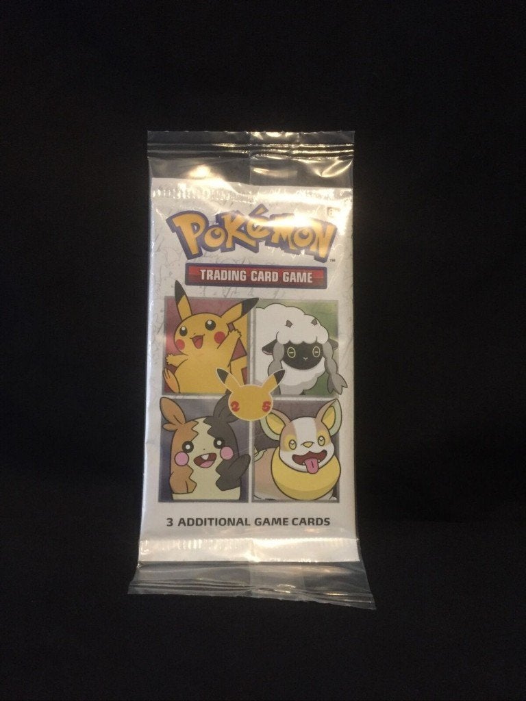 Pokémon tcg 25th anniversary general mills cereal promo pack, Ophalen of Verzenden, Zo goed als nieuw, Losse kaart, Foil