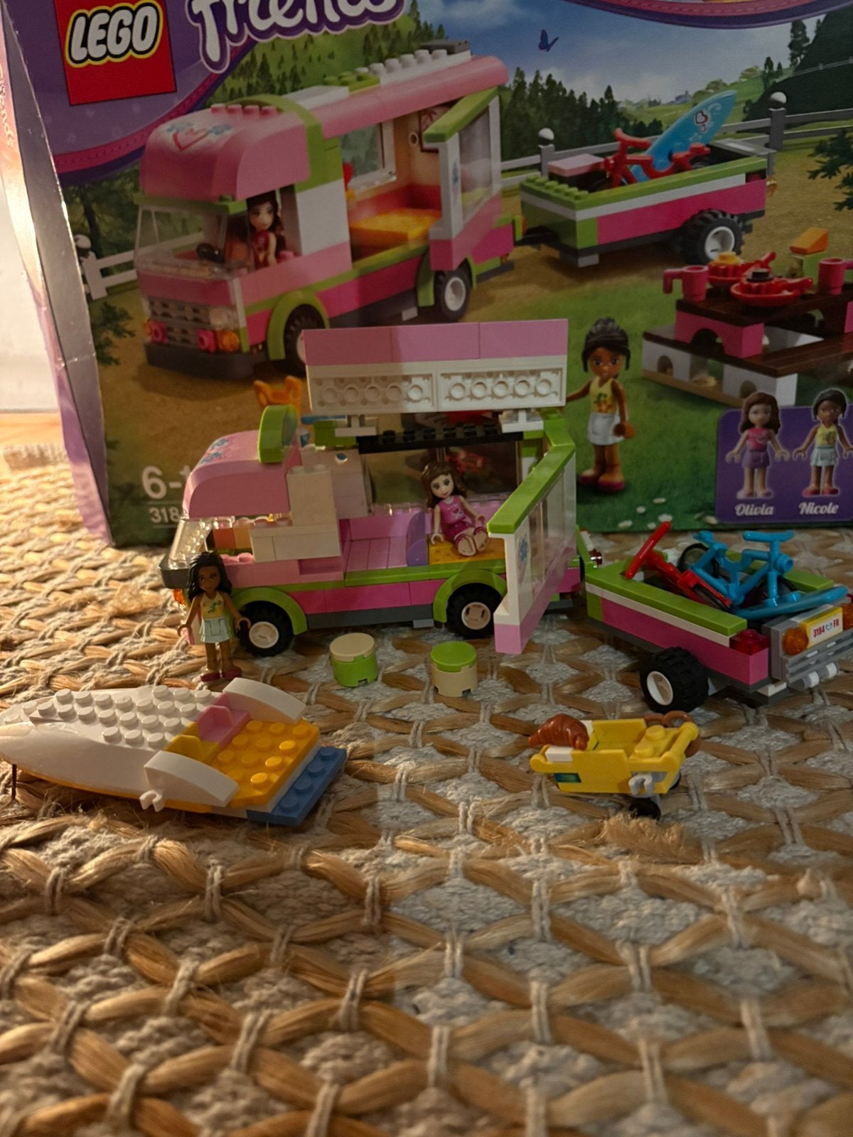 Lego friends camper, Ophalen of Verzenden, Zo goed als nieuw