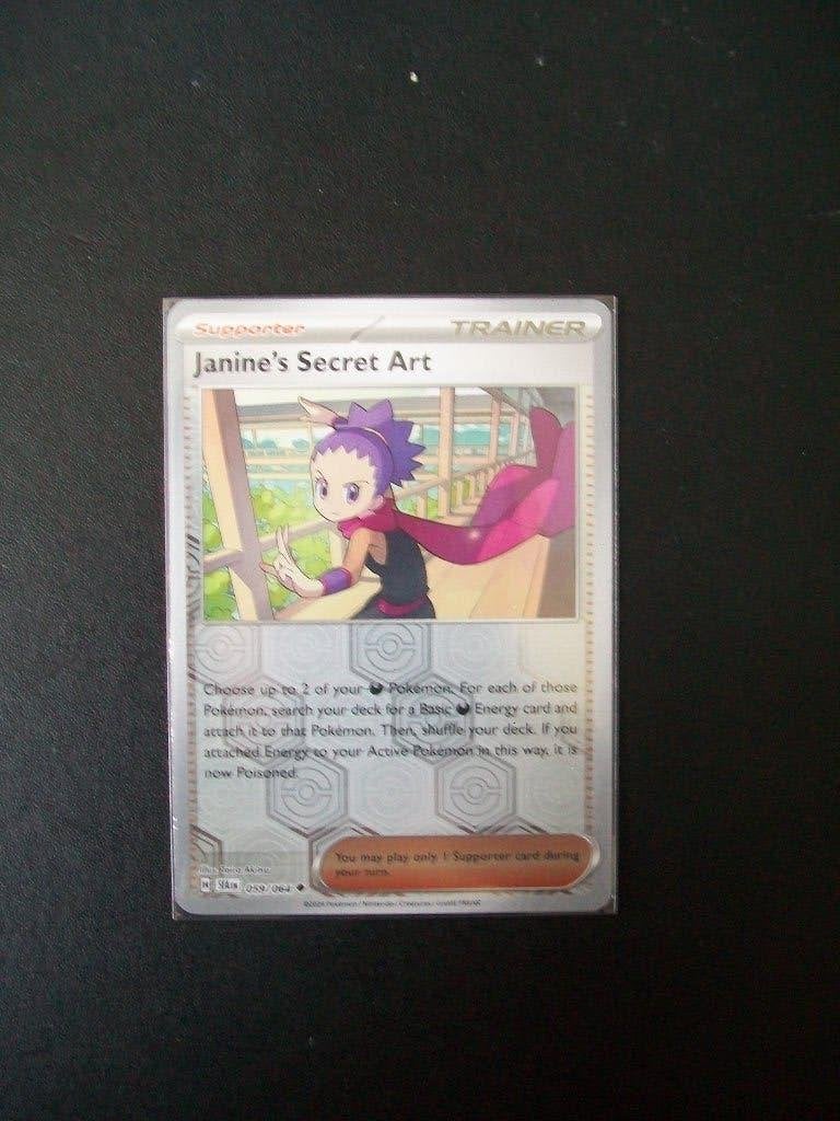 2793 Nieuwe Pokemon Kaart holofoil JANINE SECRET ART 059/064, Verzenden, Nieuw, Losse kaart, Foil