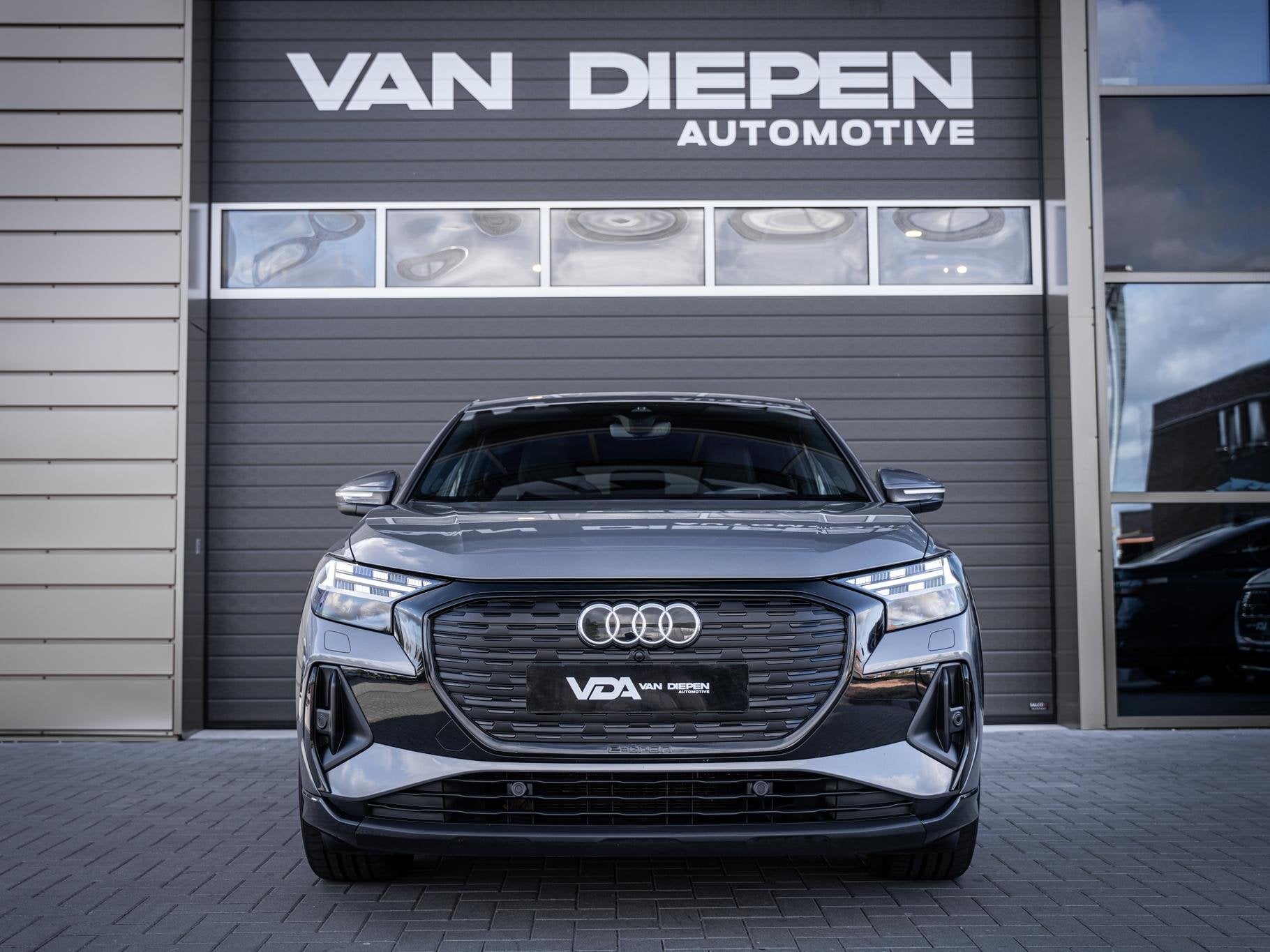 Audi Q4 Sportback e-tron 45 quattro Advanced edit. 77 kWh 3x, Auto's, Automaat, 494 km, Stof, Gebruikt