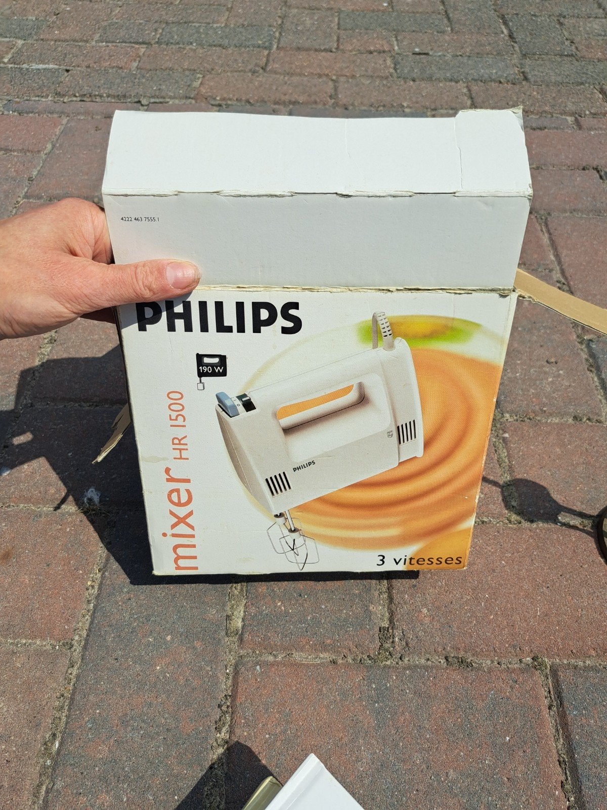 Philips Batidora HR 1500 Mixer - 3 snelheden, 190W, Witgoed en Apparatuur, Keukenmixers, Ophalen of Verzenden, Gebruikt, 3 snelheden of meer