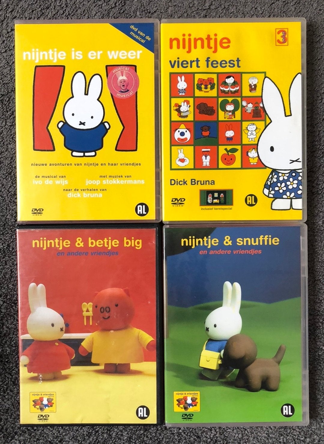 Nijntje dvd's: 4 leuke avonturen voor de kleintjes, Gebruikt, Animatie, Alle leeftijden, Tv-serie