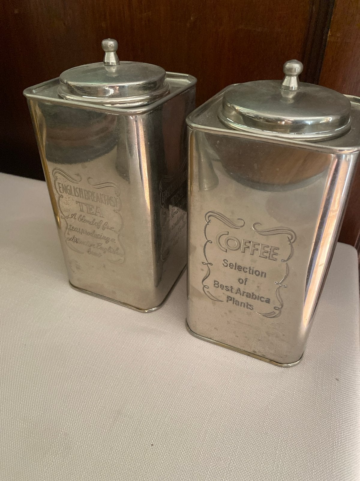 Vintage theebus en koffiebus set - Engelse stijl, Ophalen