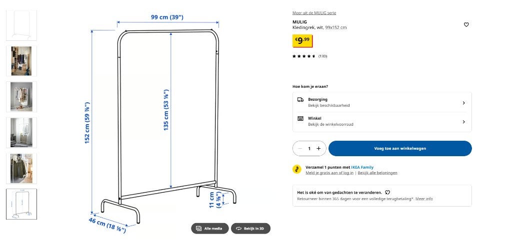 Kledingrek, Kleding | Dames, Kledingrekken, Ophalen
