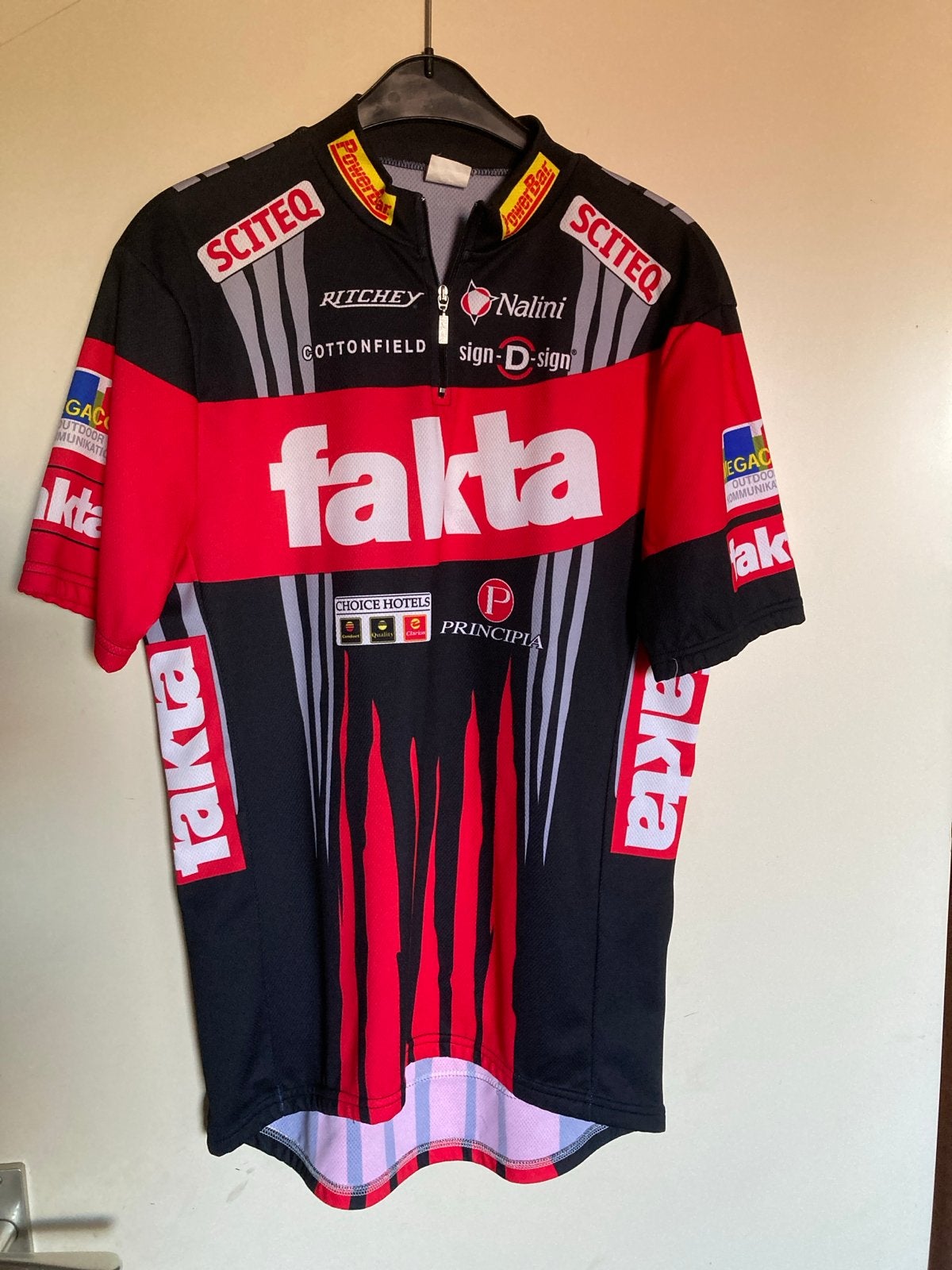 Vintage Team Fakta Nalini Fiets Shirt Maat L, Fietsen en Brommers, Fietsaccessoires | Fietskleding, Ophalen, Heren, Zo goed als nieuw