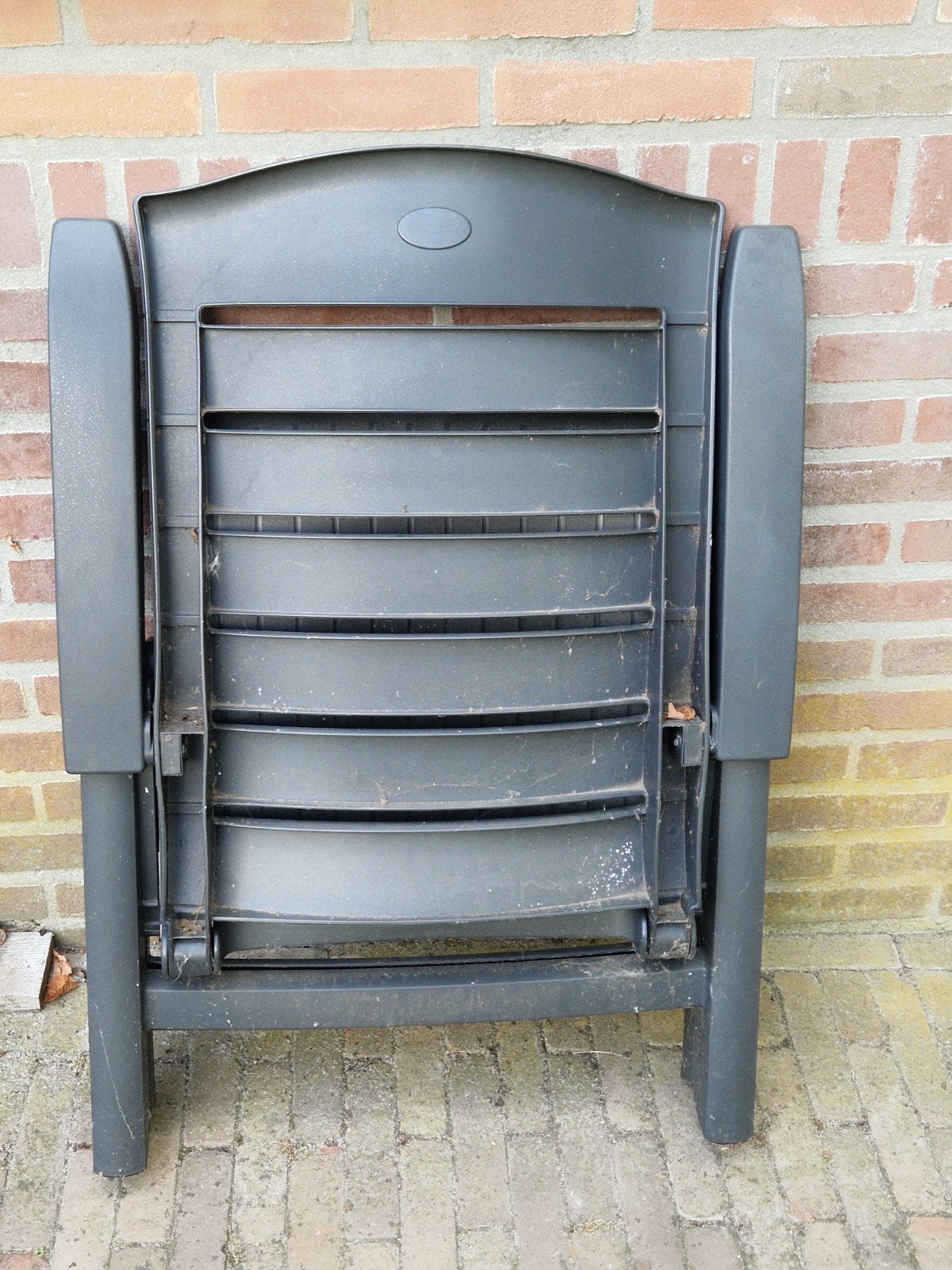 Verstelbare tuinstoelen met kussens (2), Ophalen, Gebruikt, Kunststof, Verstelbaar