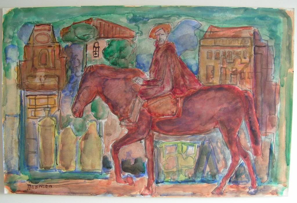 Hubert Bekman Don Quichot (Acryl) De Nieuwe Haagse School, Verzenden