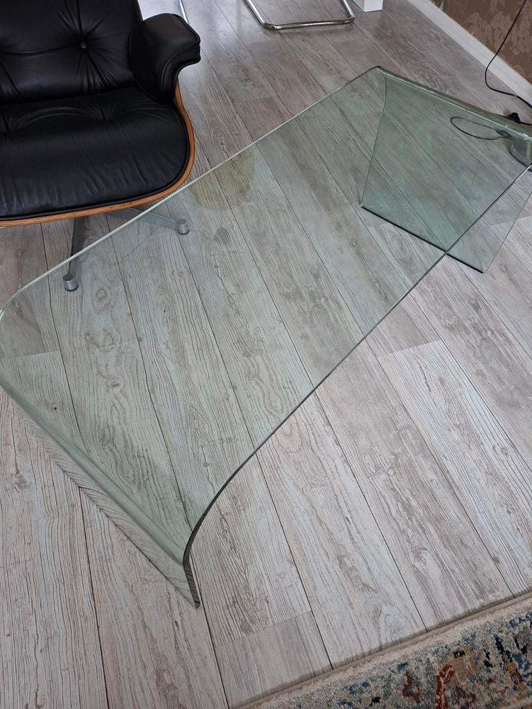 Fiam Italia glazen salontafel -  200 euro, Ophalen, Minder dan 50 cm, Gebruikt, 100 tot 150 cm